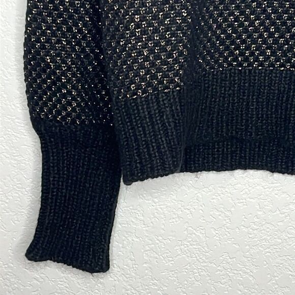 NWT Veronica Beard Mirnie Metallic V-Neck Sweater Relaxed Oversized XL - Picture 6 of 17